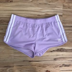 Lavender Adidas Track Shorts